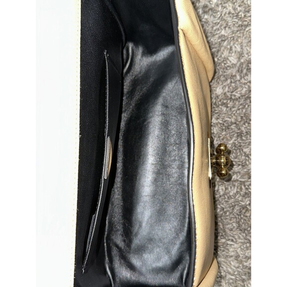 Chloe Buttercream Leather Flap Medium Turn-Lock Gold Convertible Crossbody Bag - Picture 13 of 13